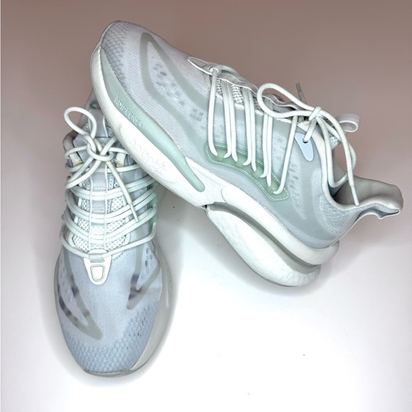 Adidas Women’s ALPHABOOST V1 SHOES Gray Sneakers Size- 9 - Picture 5 of 10